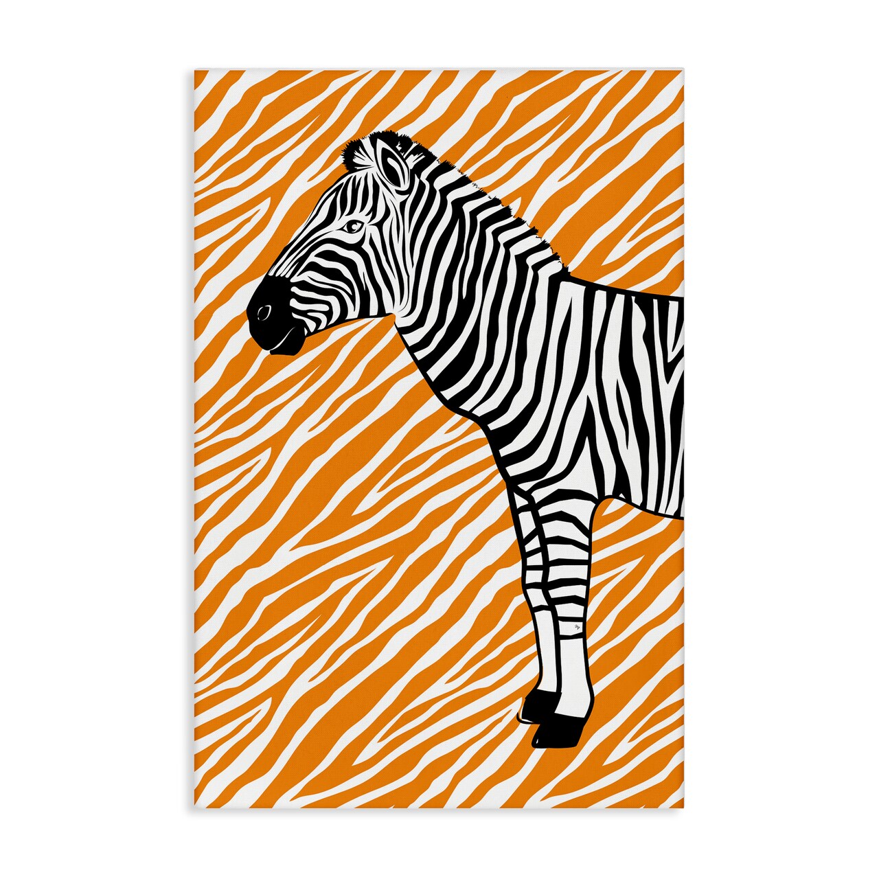 Stupell Industries Zebra Stripes Pattern Canvas Wall Art Design by Martina Pavlova